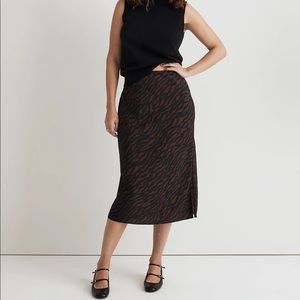 NWT Madewell The Layton Midi Slip Skirt